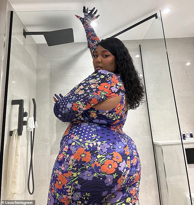 Her latest designs: The Grammy winner posted a collection of selfies on Instagram with the caption: 'New Yitty is absolutely diabolical.' She also shared a funny video of her showing off the new 'Yitty haul' from her H๏τel suite, proudly declaring that she is the brand's 'C – E – HO'