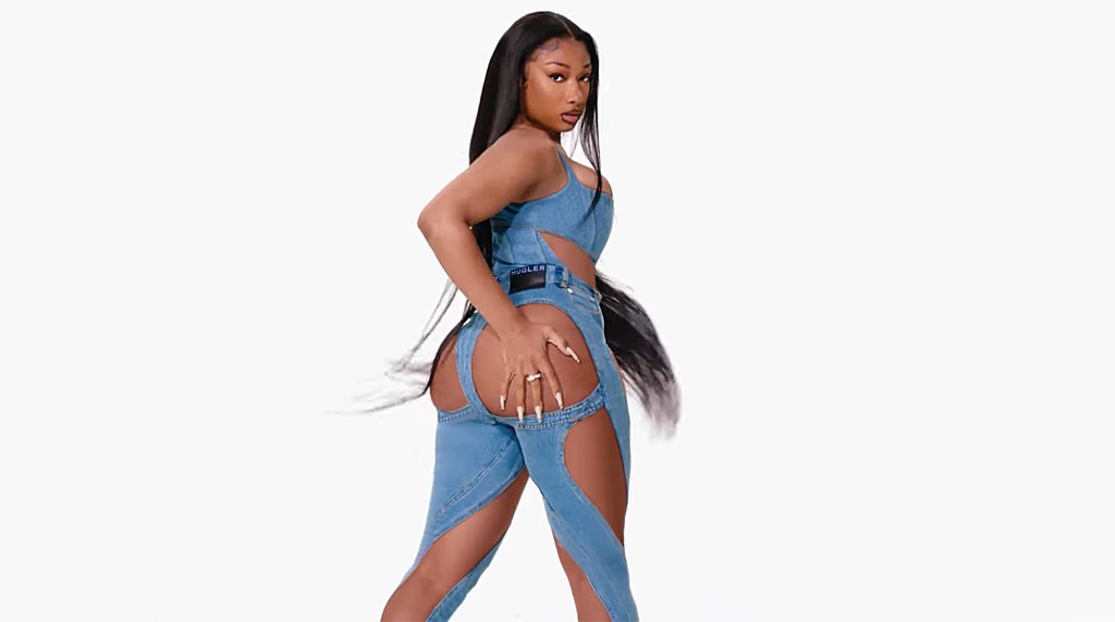 Megan Thee Stallion stars in Mugler's spring 2022 collection video.