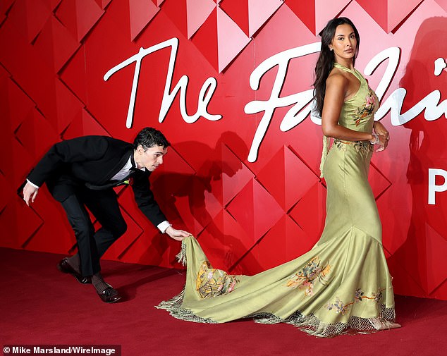 Maya Jama had Connor Ives to thank for another successful red carpet appearance as she attended the British Fashion Awards on Monday evening