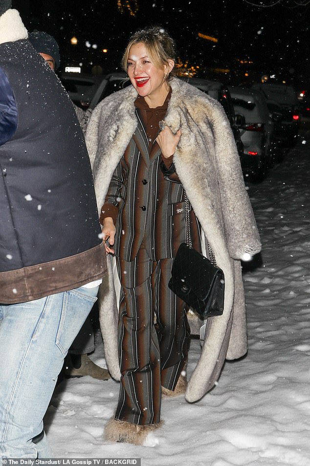 Kate Hudson made heads turn after enjoying a fancy dinner in Aspen, Colorado on Saturday night